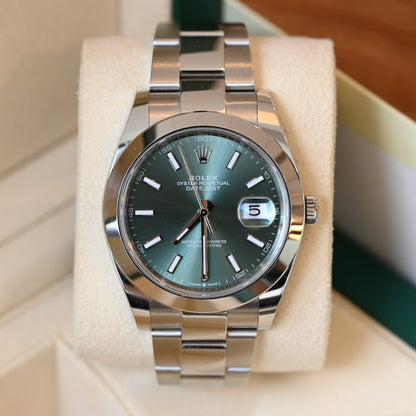 Rolex Datejust 41 Mint Green Oyster (Ref. 126300)