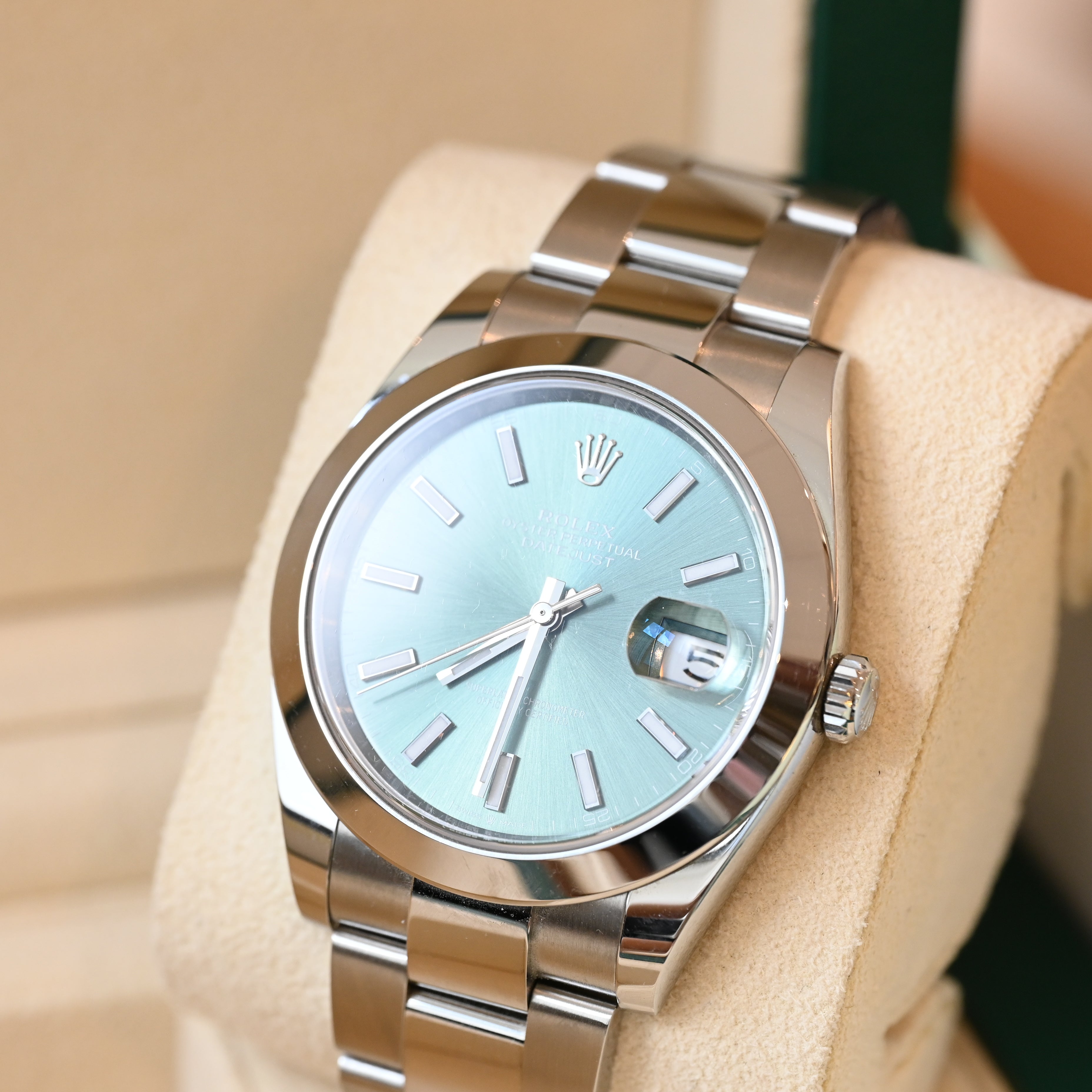 Rolex Datejust 41 Mint Green Oyster (Ref. 126300)