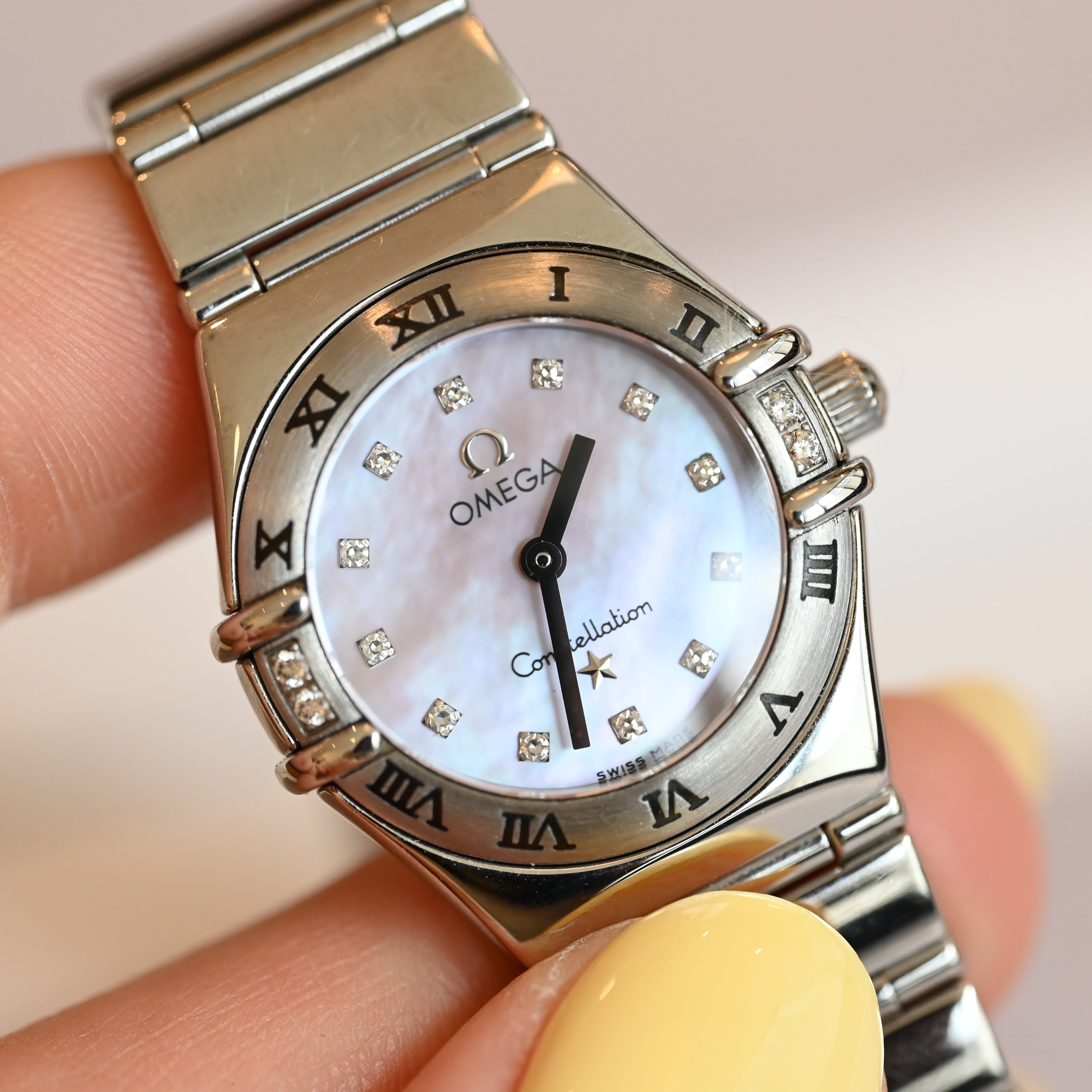 Omega Constellation My Choice Pink MOP Dial Ref.895.1248 Cal.421