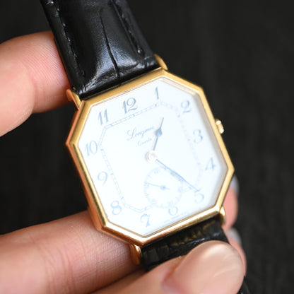 Longines Octagon White Roman Watch 150th Anniversary Ref. L976.2