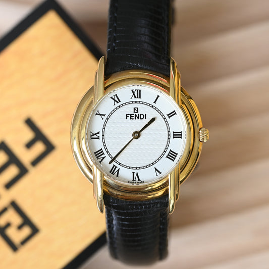 Fendi 350J White Dial Watch