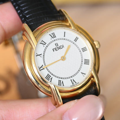 Fendi 350J White Dial Watch