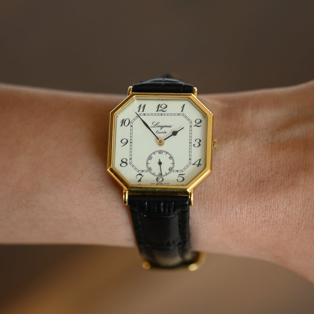 Longines Octagon White Roman Watch 150th Anniversary Ref. L976.2 - Leluxe Vintage Sdn. Bhd.
