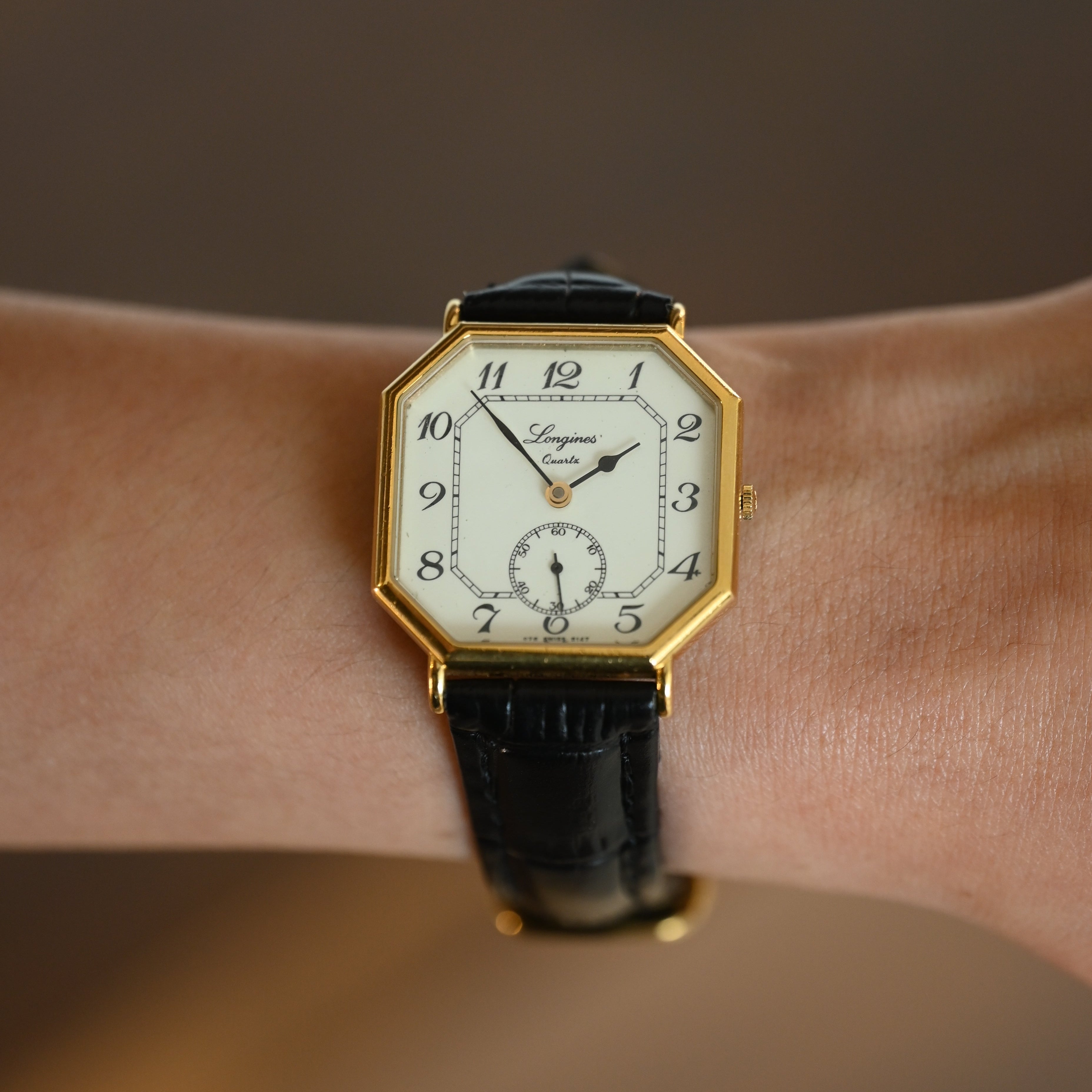 Longines Octagon White Roman Watch 150th Anniversary Ref. L976.2 - Leluxe Vintage Sdn. Bhd.