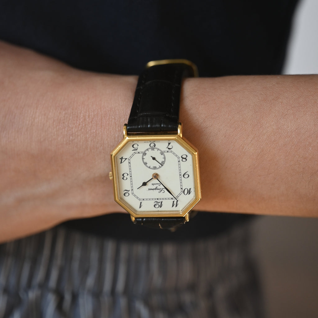 Longines Octagon White Roman Watch 150th Anniversary Ref. L976.2 - Leluxe Vintage Sdn. Bhd.