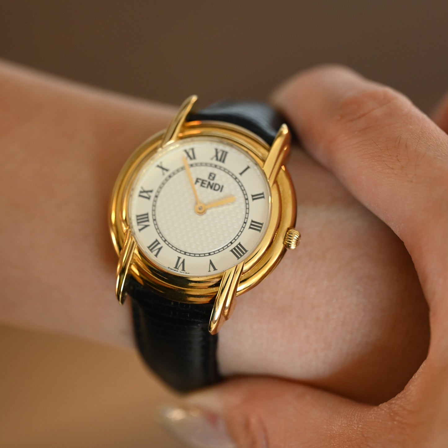 Fendi 350J White Dial Watch