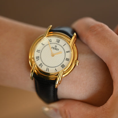 Fendi 350J White Dial Watch