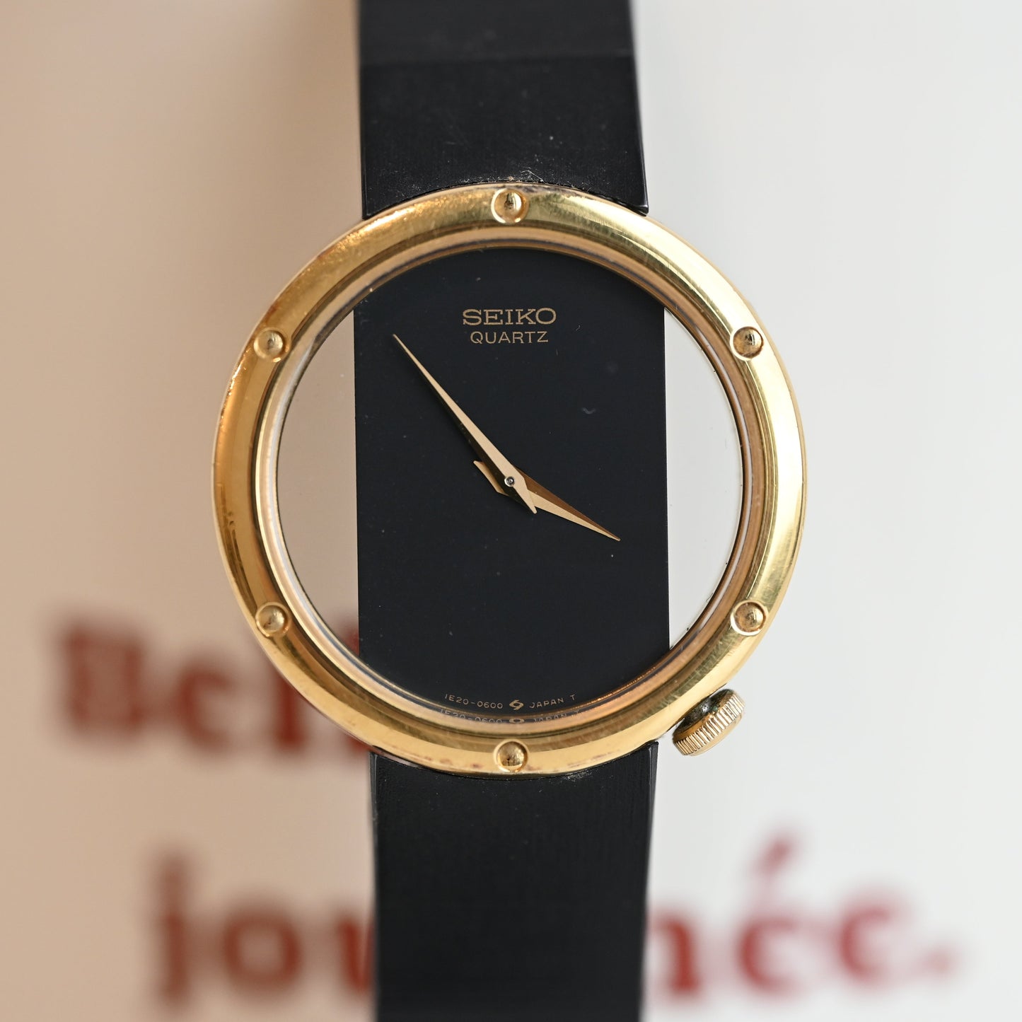 Seiko 1E20-0180 Skeleton Dial from 1980's