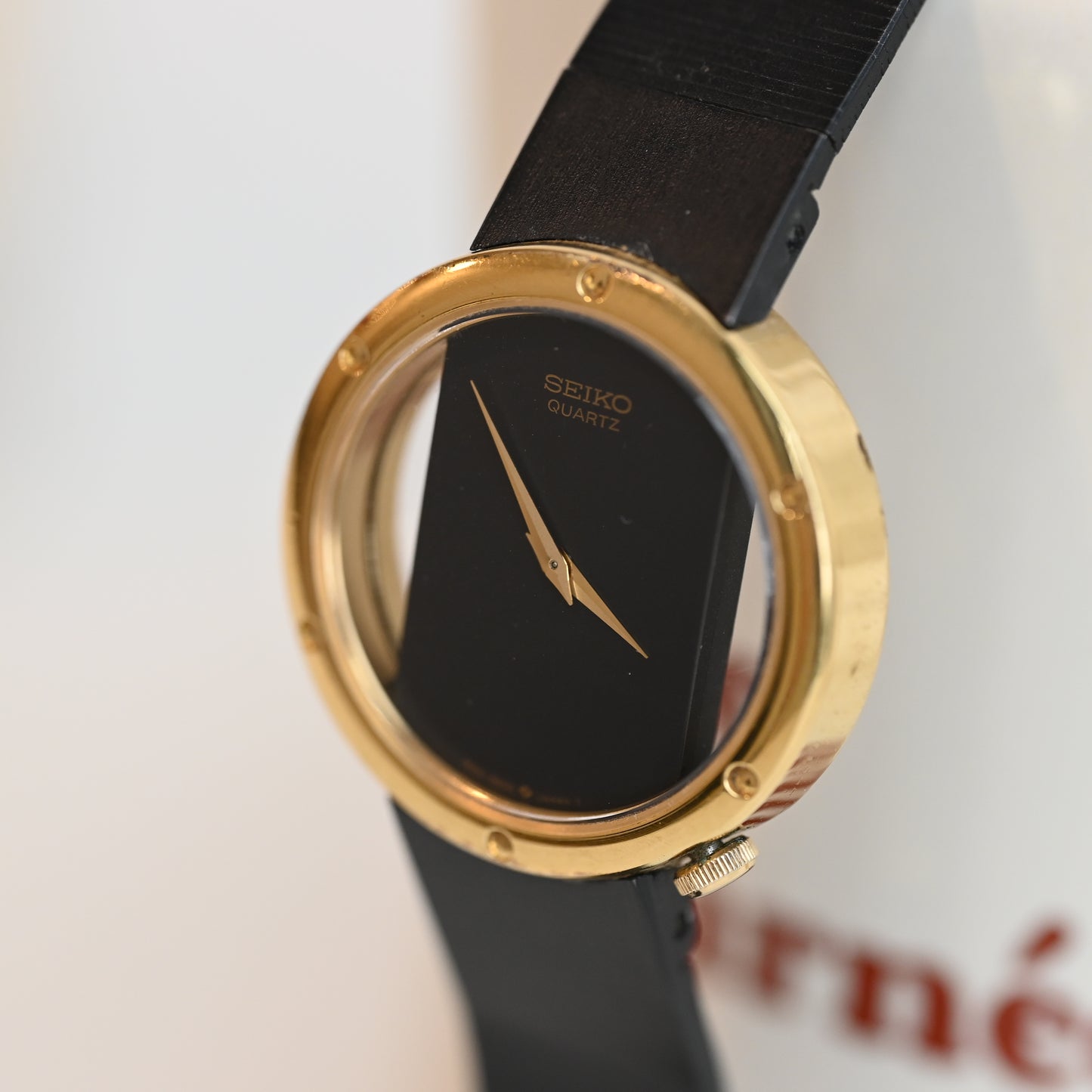 Seiko 1E20-0180 Skeleton Dial from 1980's