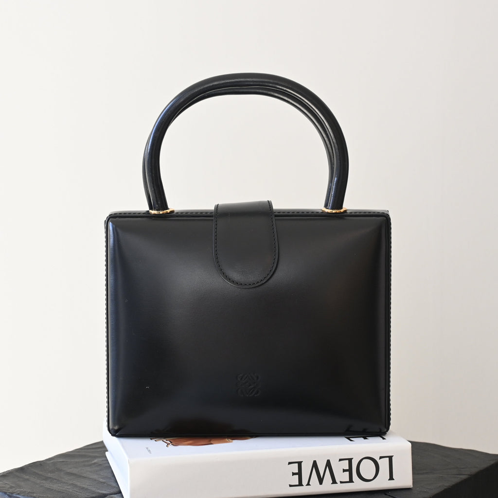 Loewe Anagram Logo Box Leather Mini Bag - Leluxe Vintage Sdn. Bhd.