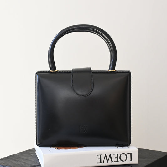 Loewe Anagram Logo Box Leather Mini Bag