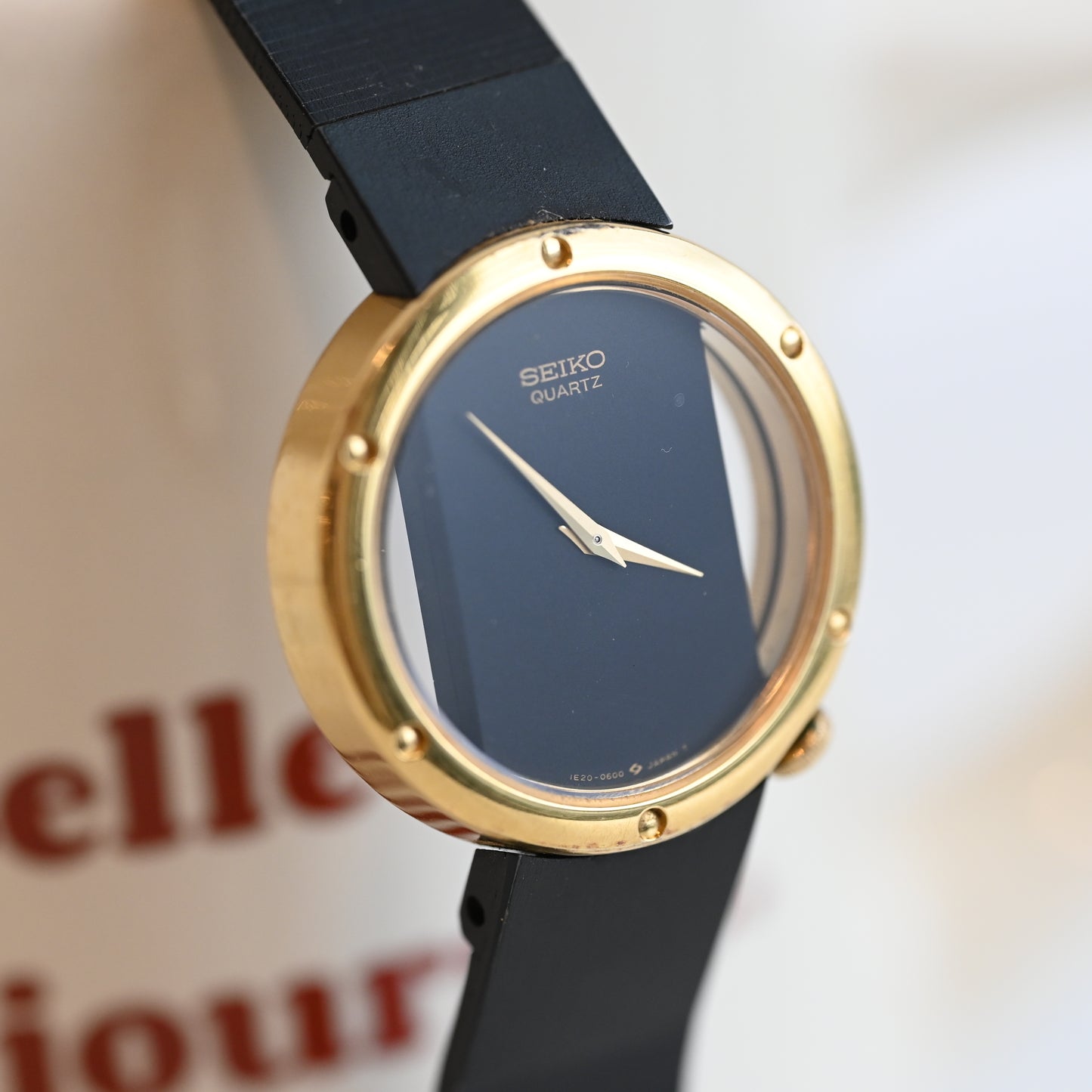 Seiko 1E20-0180 Skeleton Dial from 1980's