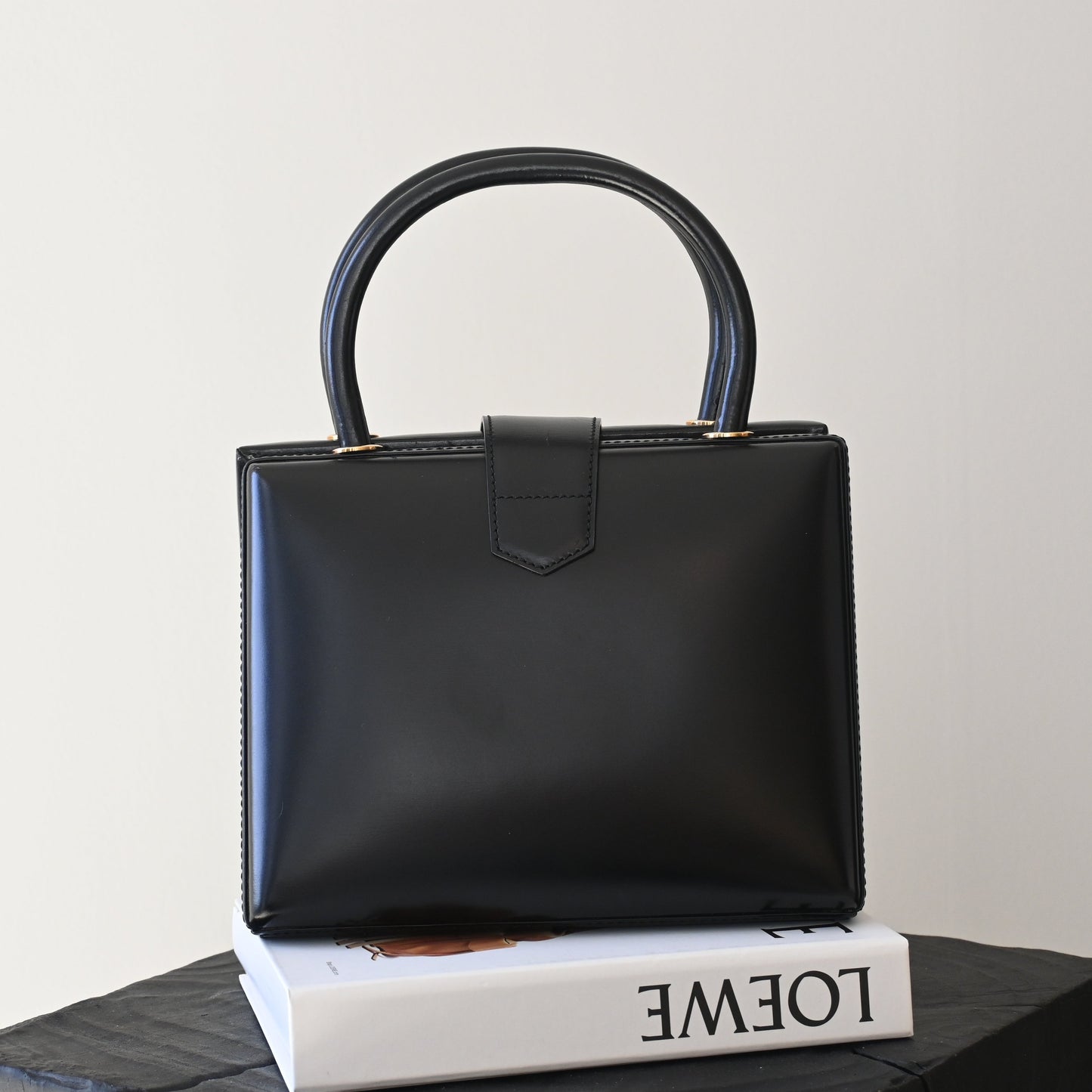 Loewe Anagram Logo Box Leather Mini Bag