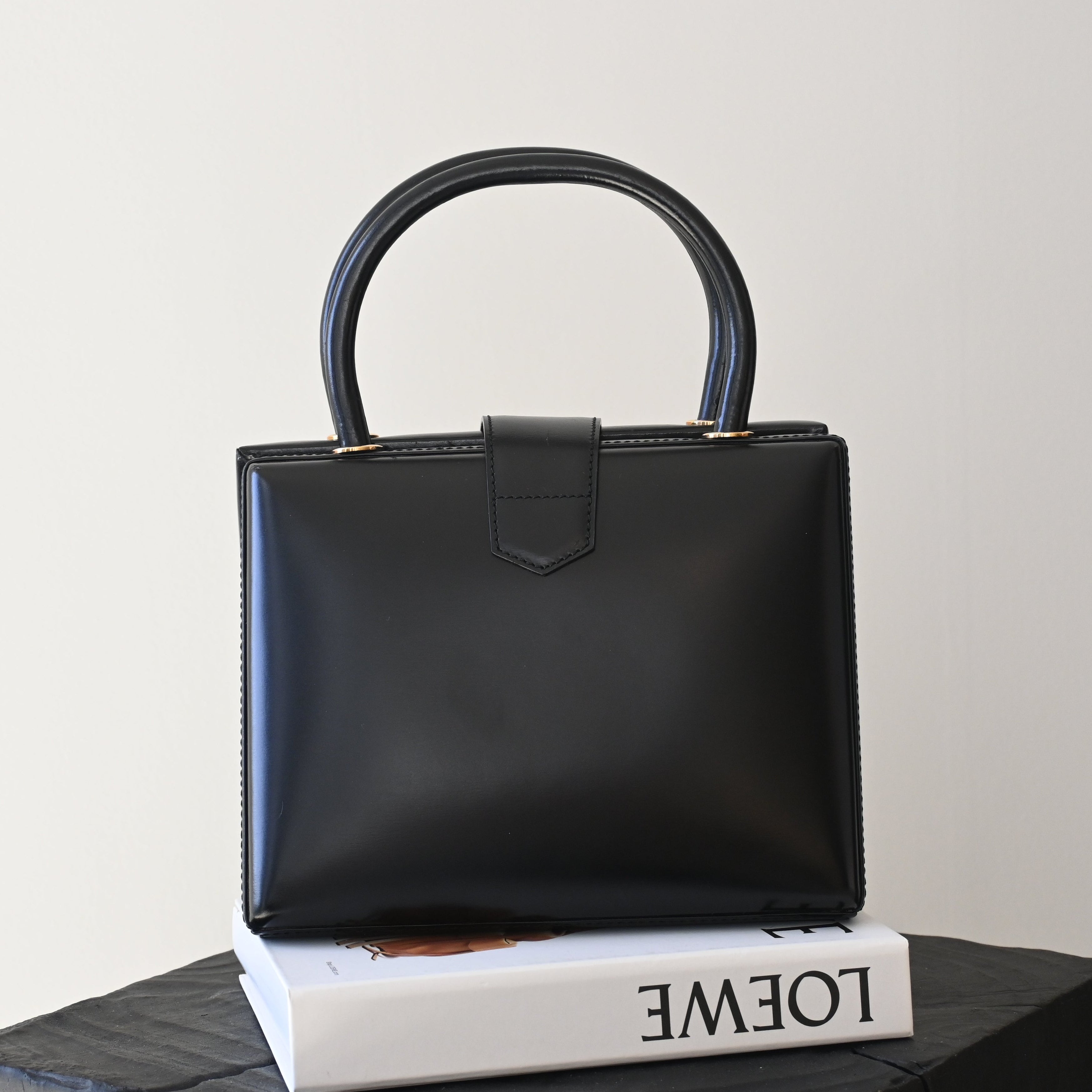 Loewe Anagram Logo Box Leather Mini Bag - Leluxe Vintage Sdn. Bhd.