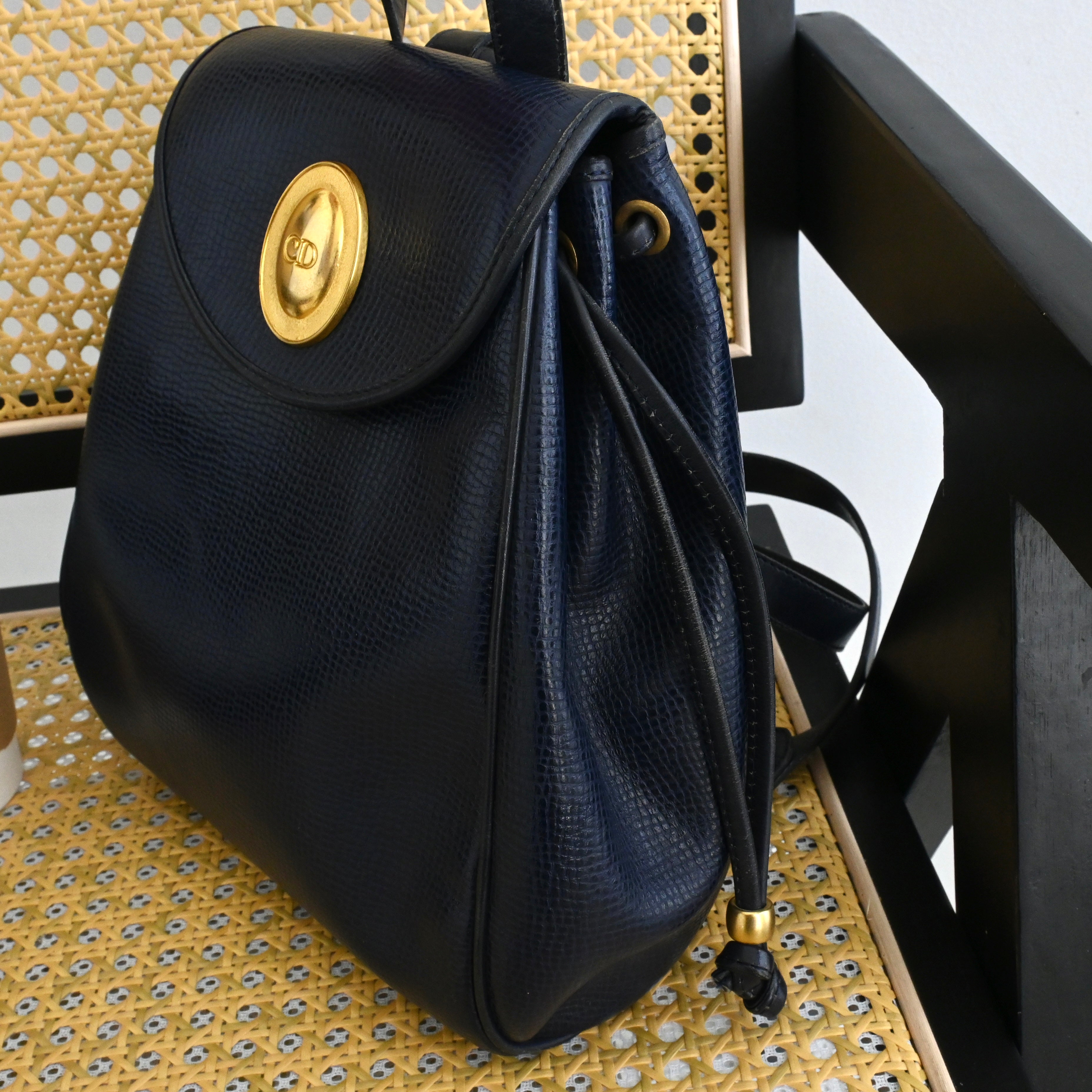 Vintage Dior Backpack in Navy – Leluxe Vintage Sdn. Bhd.