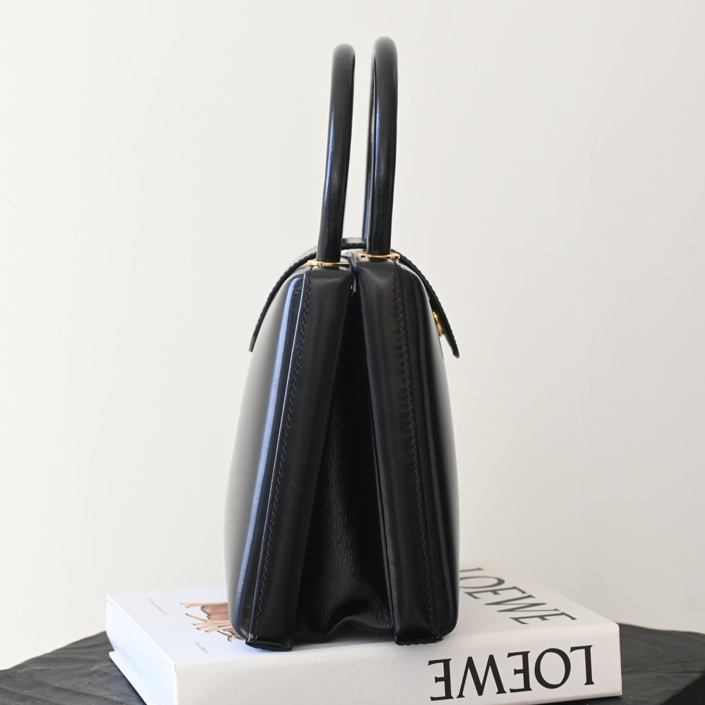 Loewe Anagram Logo Box Leather Mini Bag - Leluxe Vintage Sdn. Bhd.
