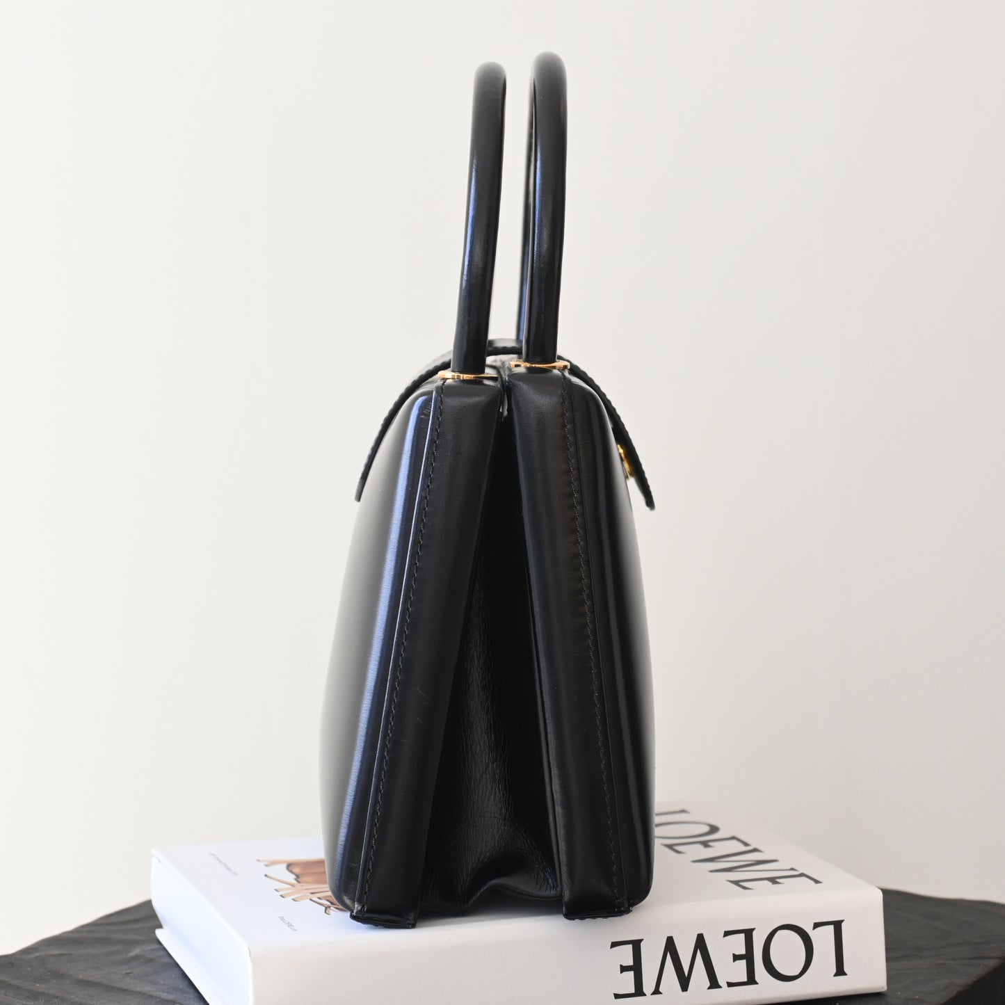 Loewe Anagram Logo Box Leather Mini Bag