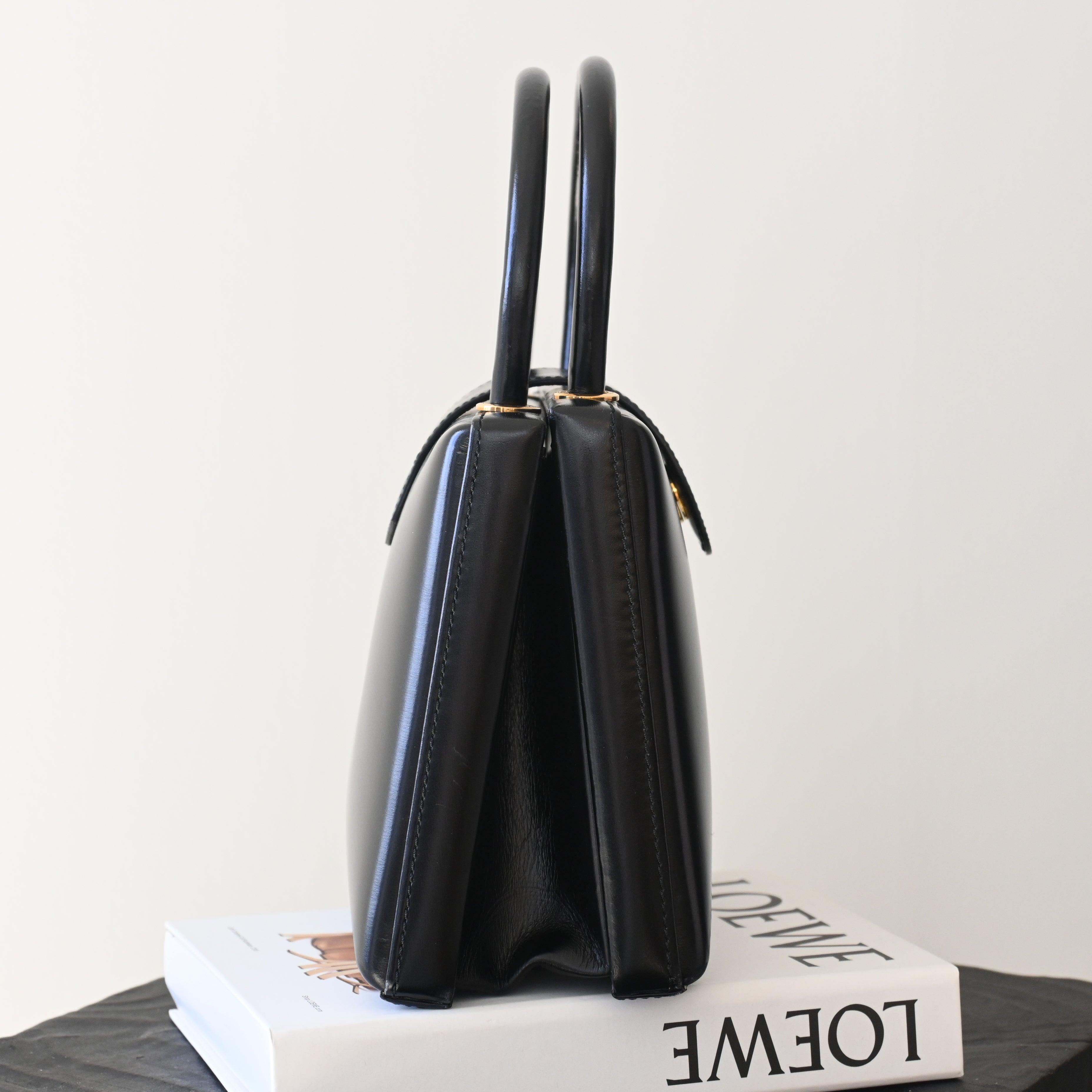 Loewe Anagram Logo Box Leather Mini Bag - Leluxe Vintage Sdn. Bhd.