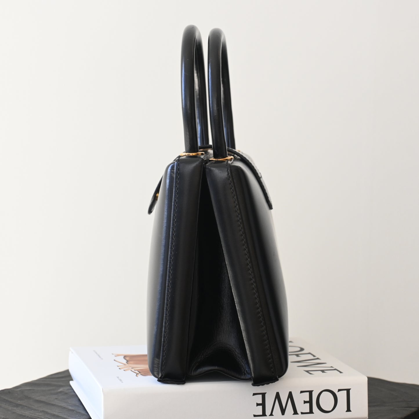 Loewe Anagram Logo Box Leather Mini Bag