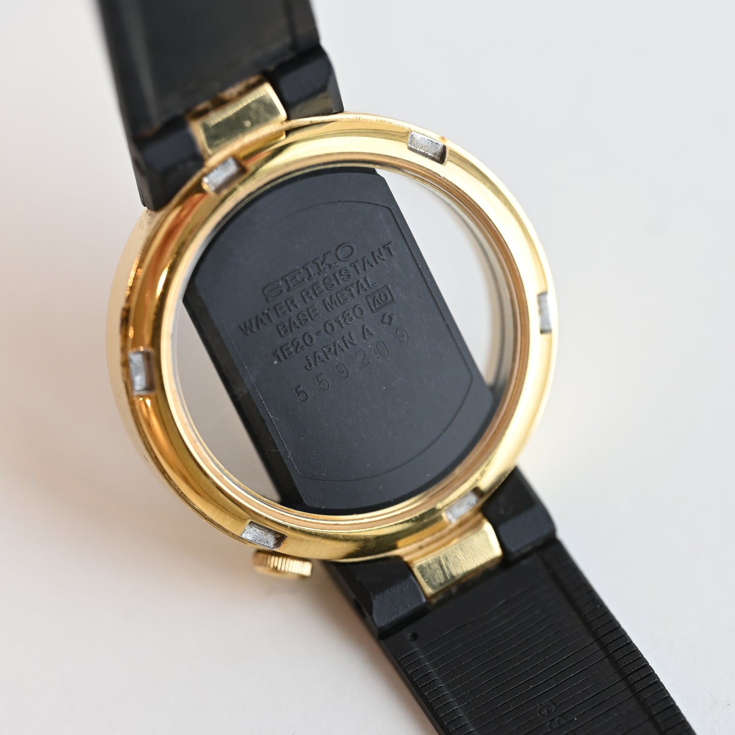 Seiko 1E20-0180 Skeleton Dial from 1980's