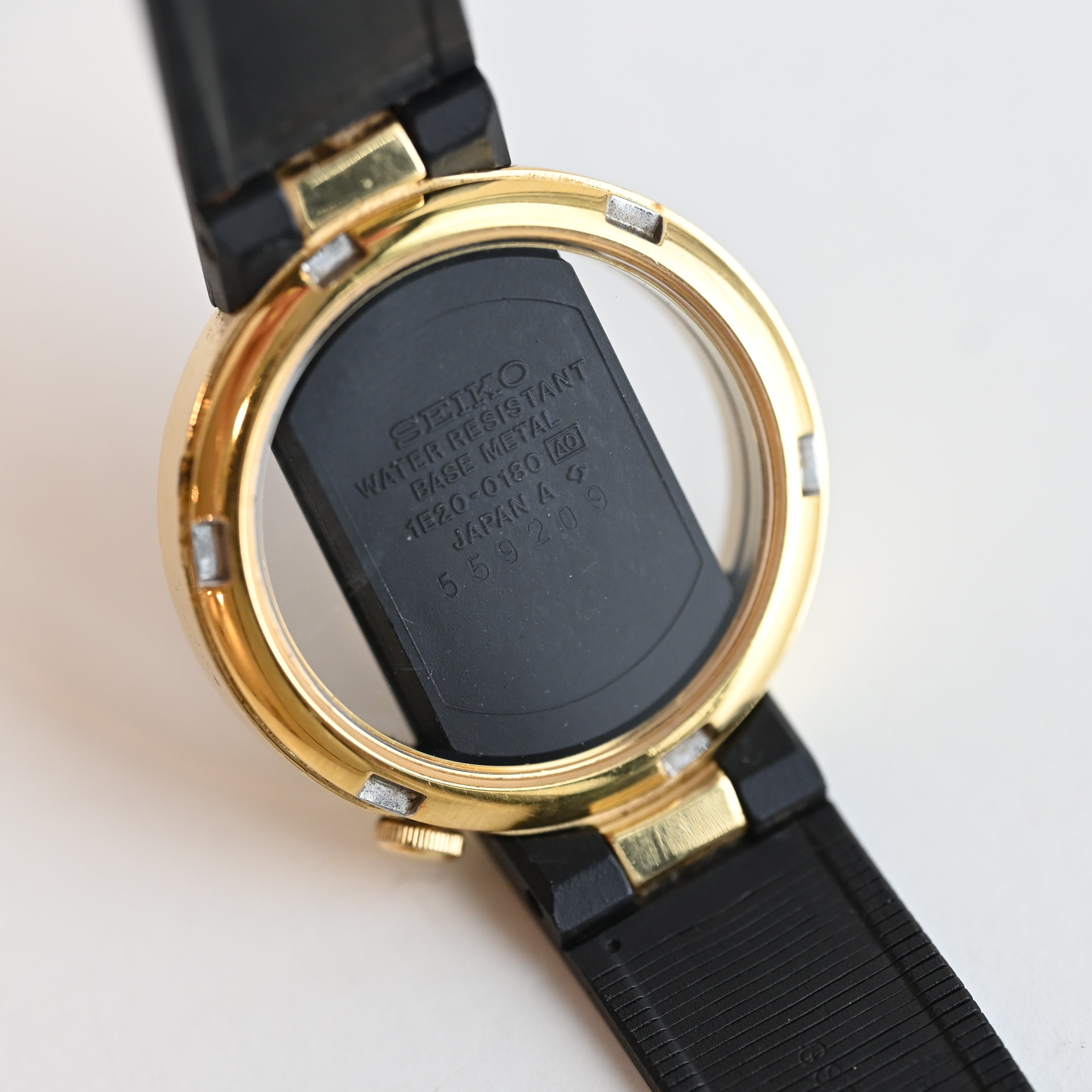 Seiko 1E20-0180 Skeleton Dial from 1980's