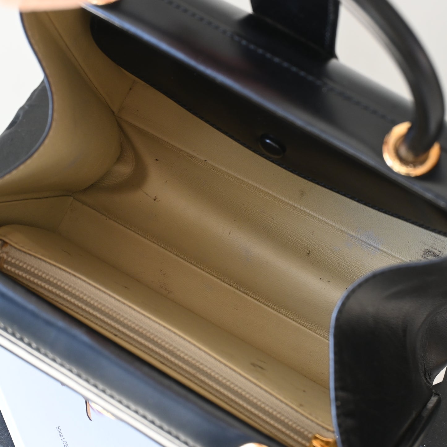 Loewe Anagram Logo Box Leather Mini Bag