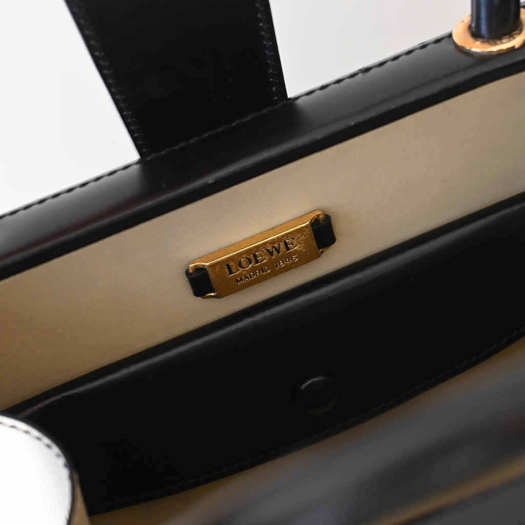 Loewe Anagram Logo Box Leather Mini Bag - Leluxe Vintage Sdn. Bhd.