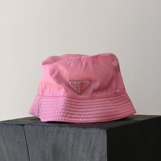 Prada Logo Nylon Bucket Hat