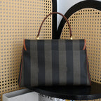 Fendi Pequin Striped Kelly Handcarry - Leluxe Vintage Sdn. Bhd.