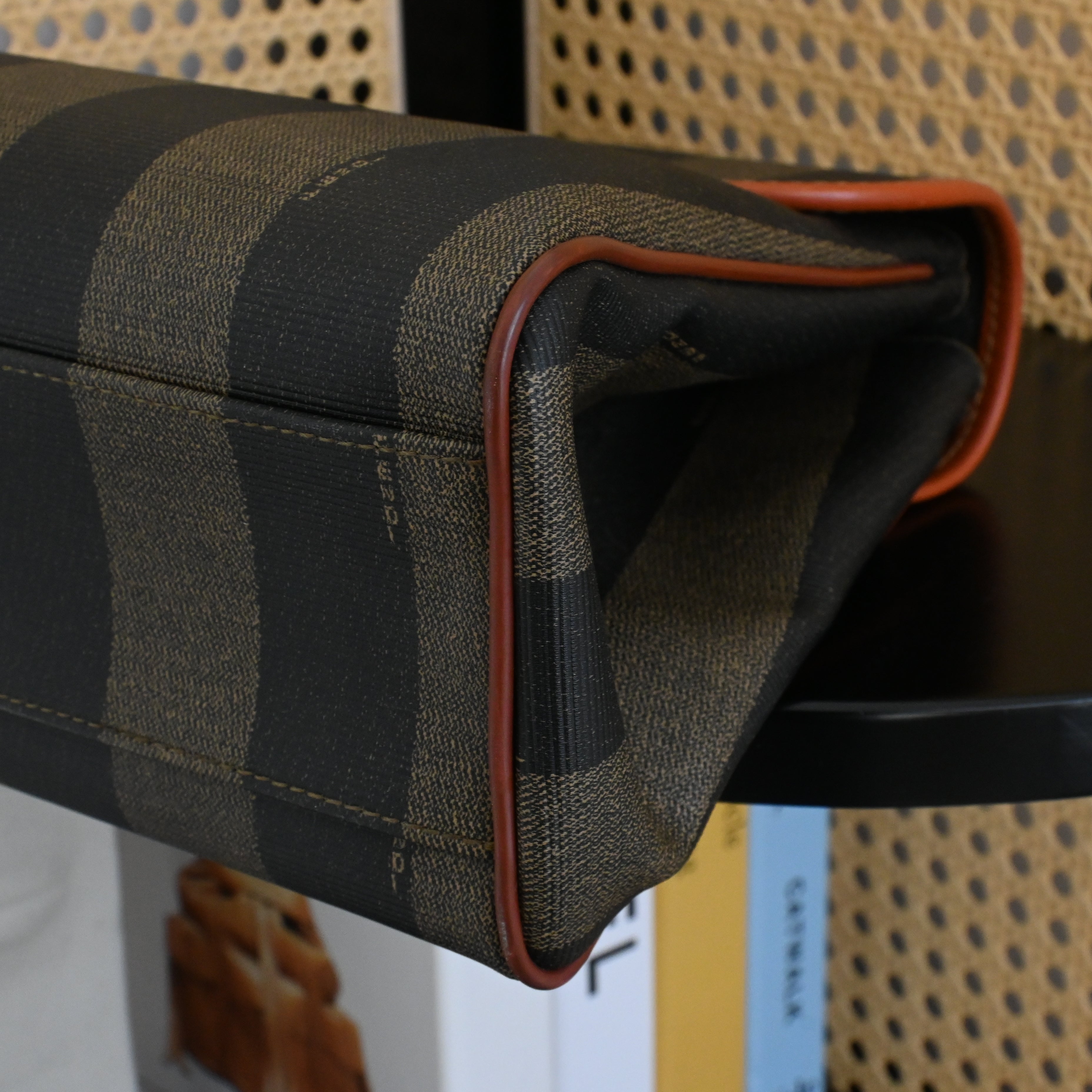Fendi Pequin Striped Kelly Handcarry - Leluxe Vintage Sdn. Bhd.