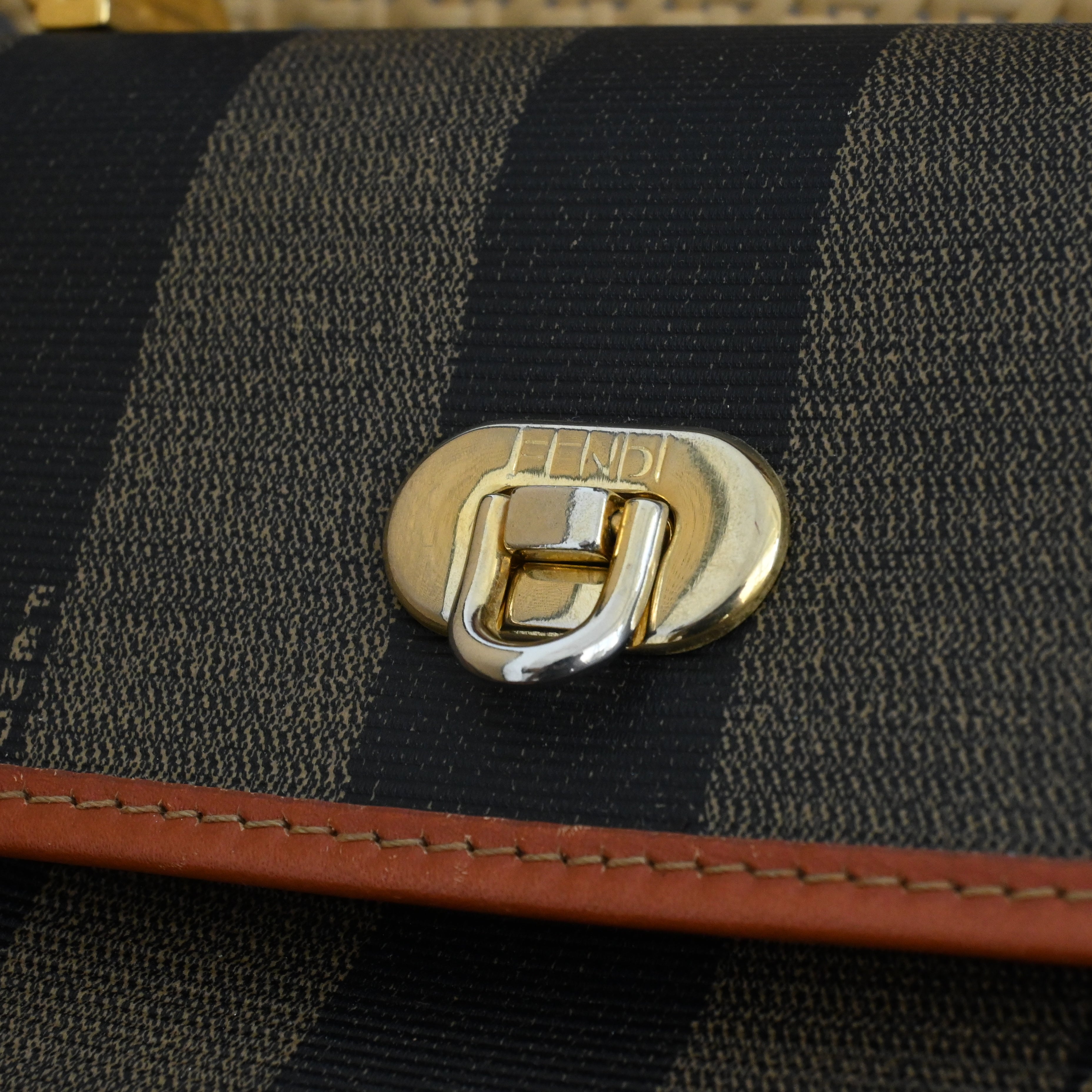 Fendi Pequin Striped Kelly Handcarry - Leluxe Vintage Sdn. Bhd.