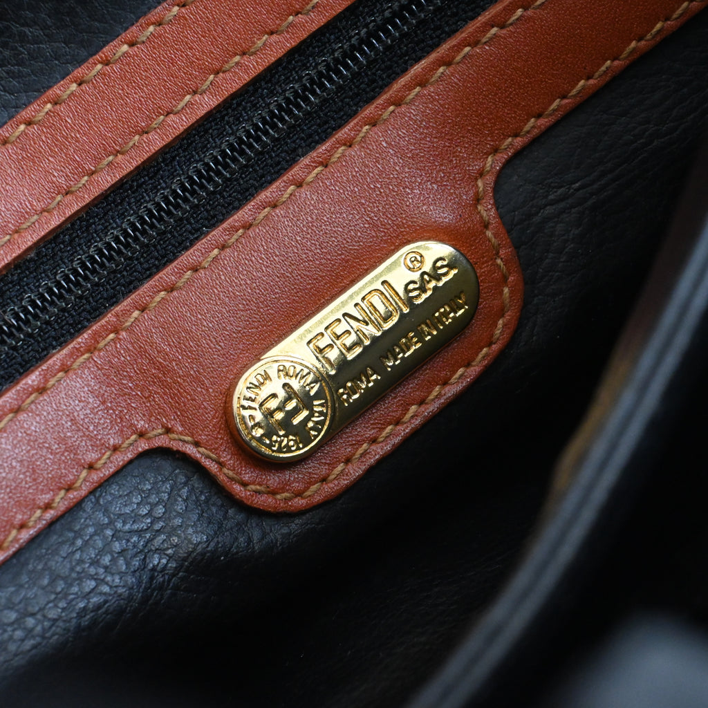 Fendi Pequin Striped Kelly Handcarry - Leluxe Vintage Sdn. Bhd.