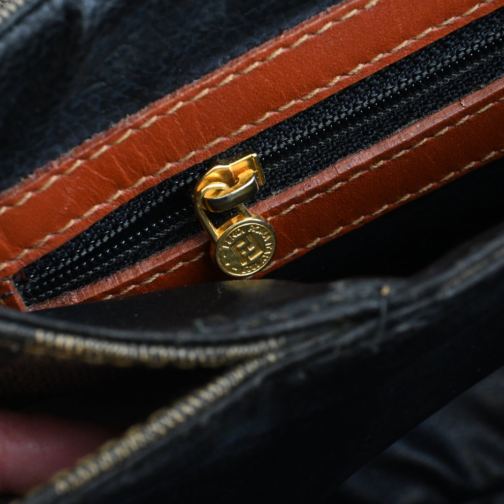 Fendi Pequin Striped Kelly Handcarry - Leluxe Vintage Sdn. Bhd.