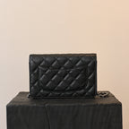 Chanel Wallet On Chain SHW Caviar