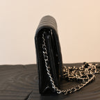Chanel Wallet On Chain SHW Caviar