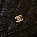 Chanel Wallet On Chain SHW Caviar