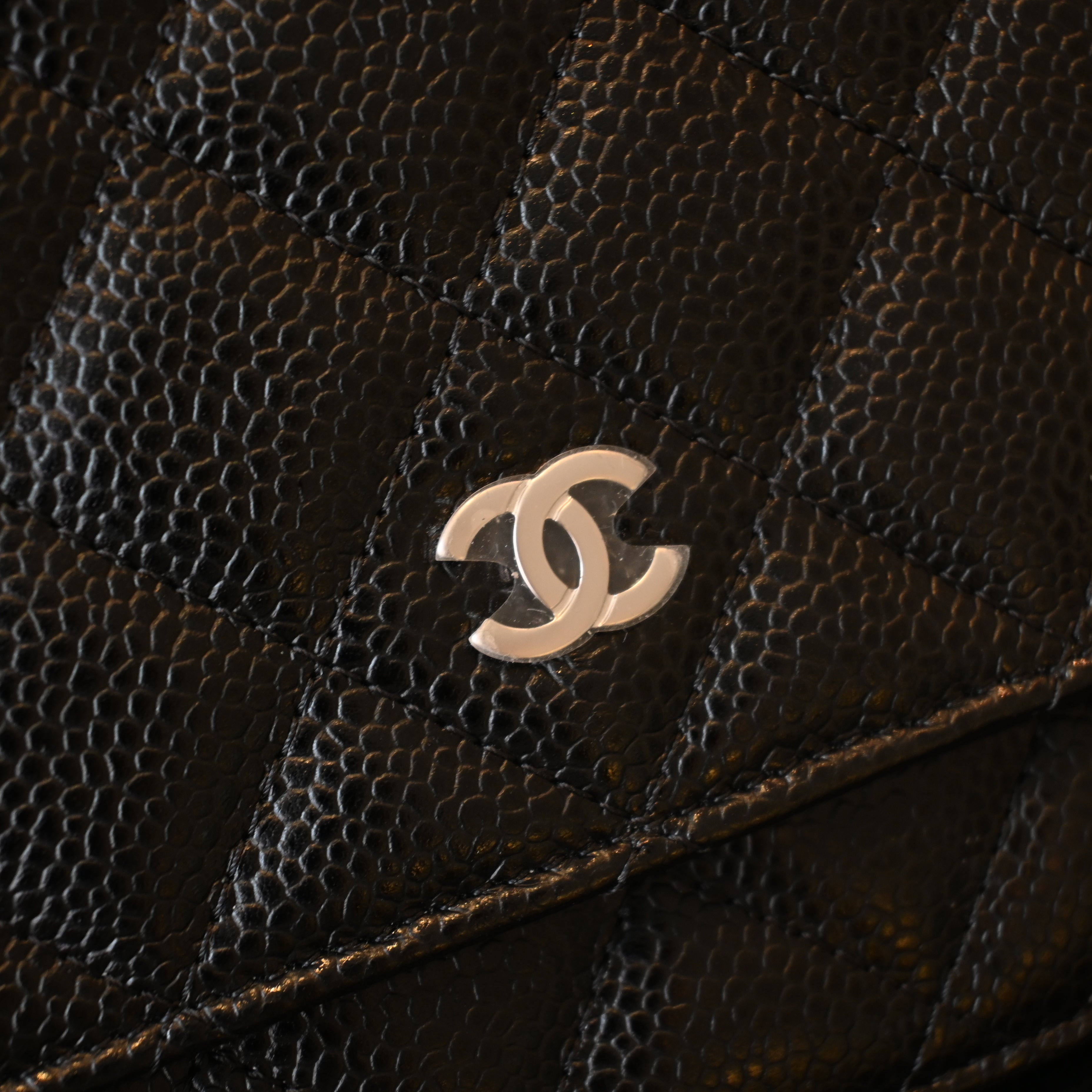 Chanel Wallet On Chain SHW Caviar