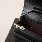Chanel Wallet On Chain SHW Caviar