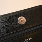 Chanel Wallet On Chain SHW Caviar