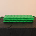 Bottega Veneta Parakeet Intrecciato Woven Nappa Leather Wallet On Strap Bag