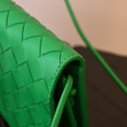 Bottega Veneta Parakeet Intrecciato Woven Nappa Leather Wallet On Strap Bag