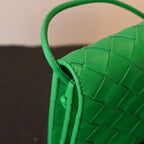 Bottega Veneta Parakeet Intrecciato Woven Nappa Leather Wallet On Strap Bag