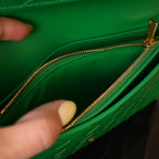 Bottega Veneta Parakeet Intrecciato Woven Nappa Leather Wallet On Strap Bag