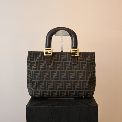 Fendi Zucca Canvas Twin Handle Tote Bag - Leluxe Vintage Sdn. Bhd.