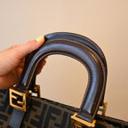 Fendi Zucca Canvas Twin Handle Tote Bag