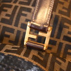 Fendi Zucca Canvas Twin Handle Tote Bag