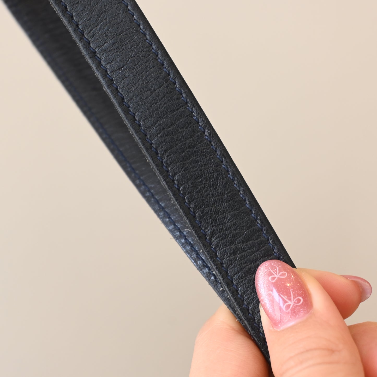 Gucci Turnlock G Navy Leather Bag