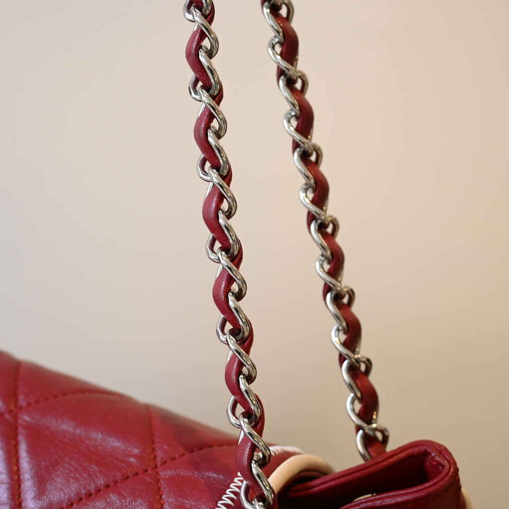 Chanel Matelasse Lambskin Chain Tote Bag 2.55 Bordeaux SHW