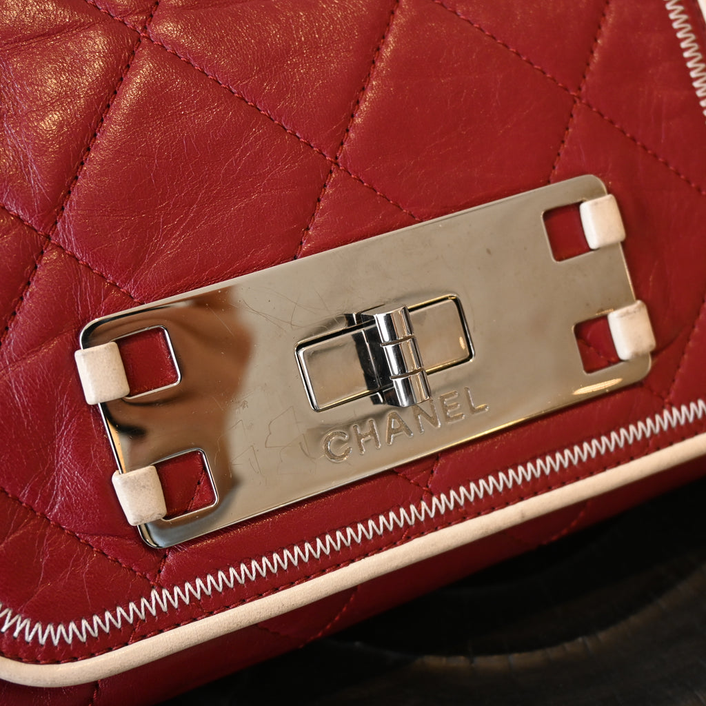 Chanel Matelasse Lambskin Chain Tote Bag 2.55 Bordeaux SHW
