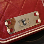 Chanel Matelasse Lambskin Chain Tote Bag 2.55 Bordeaux SHW
